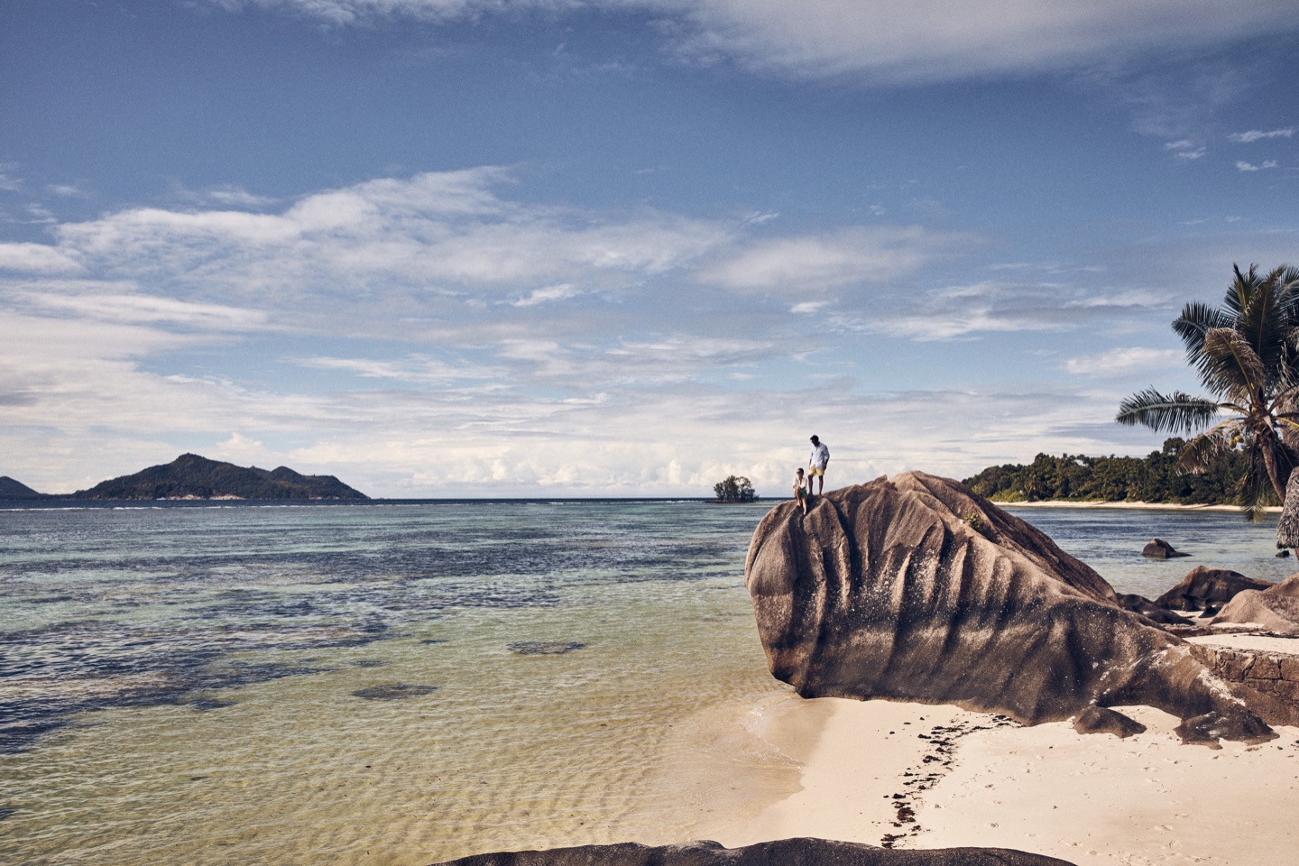 The clear waters and granite rocks of the Seychelles